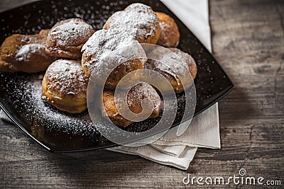 Tasty delicious home made donuts Stock Photo