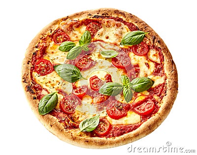 Tasty homemade Margherita Italian pizza Stock Photo