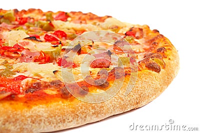 Tasty Italian pizza Stock Photo