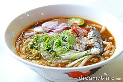 Tasty Laksa Stock Photo