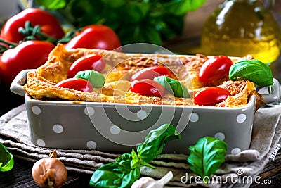 Tasty Lasagna Stock Photo