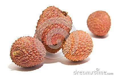 Tasty litchi Stock Photo