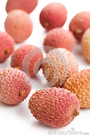 Tasty litchi fruit Stock Photo