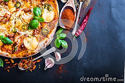 Tasty pizza Stock Photo