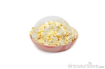 Tasty popcorn in a plate Stock Photo