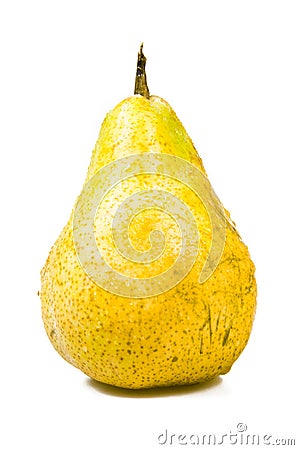 Tasty ripe yellow pear Stock Photo