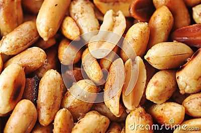 Tasty roasted peanuts Stock Photo