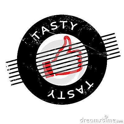 Tasty rubber stamp Stock Photo