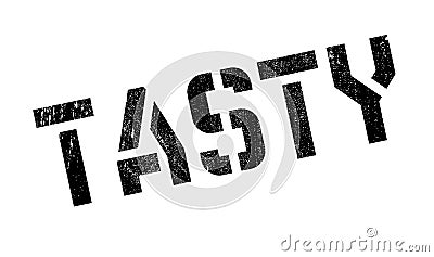 Tasty rubber stamp Stock Photo