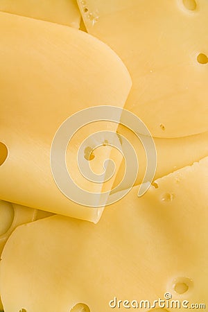 Tasty slices cheese Stock Photo