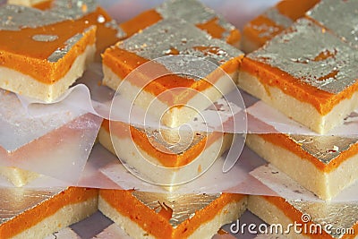 India sweets background Stock Photo