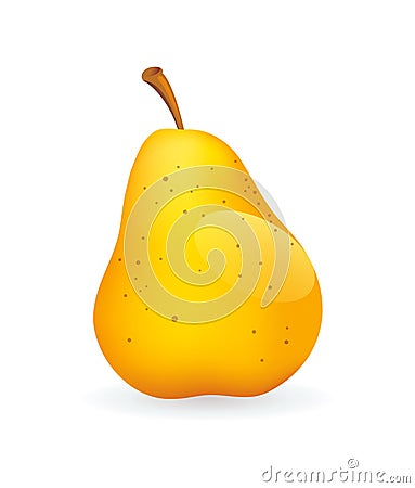 Tasty yellow pear Stock Photo