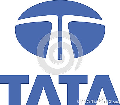 Tata logo Automobile industry, emblem sign, Tata motor Indian multinational automotive manufacturing company Vector Illustration