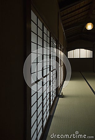 Tatami Corridor Stock Photo