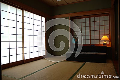 Tatami Room Stock Photo