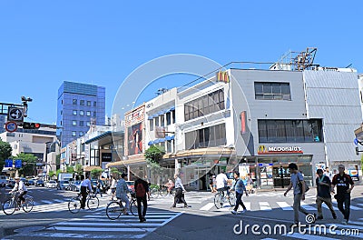 Shopping area Kanazawa Japan Editorial Stock Photo