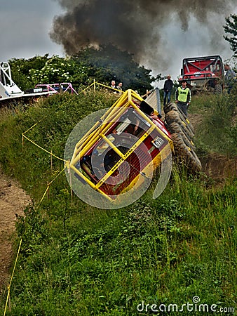 Tatra truck in an offroad race Editorial Stock Photo