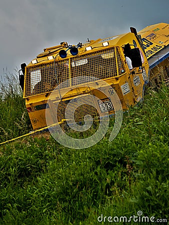 Tatra truck in an offroad race Editorial Stock Photo