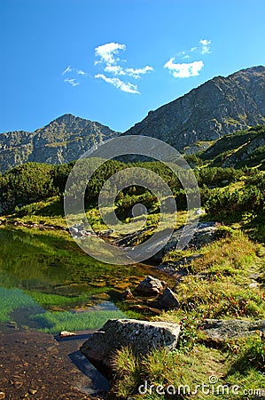 Tatry - mountain lake Stock Photo