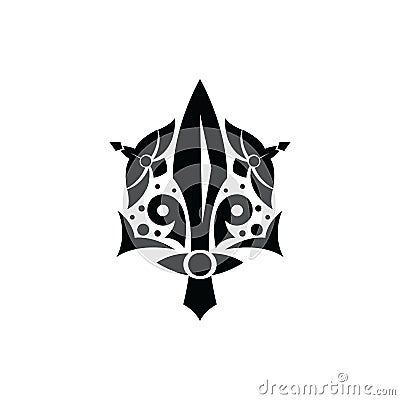 Tattoo art vector. tattoo designs vector sword with wings. Tattoo sketch with dagger butterfly and flower. Hand drawn illustration Vector Illustration