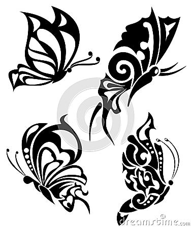 Tattoo Butterflys Stock Photos - Image: 9834313