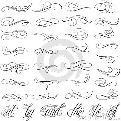 Tattoo curls Vector Illustration