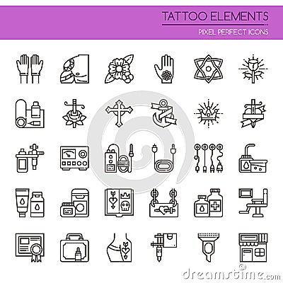 Tattoo Elements Vector Illustration