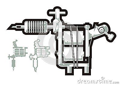 Tattoo machine Vector Illustration