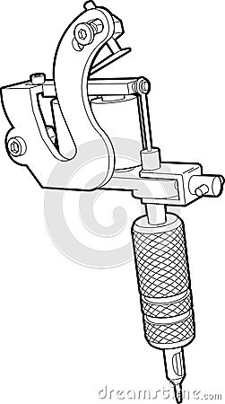 Tattoo machine Vector Illustration