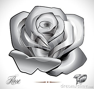 Tattoo Rose set Vector Illustration