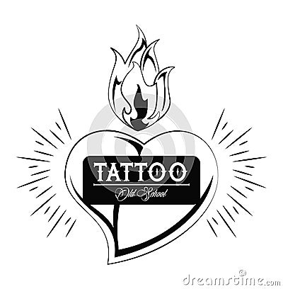 Tattoo studio design Vector Illustration