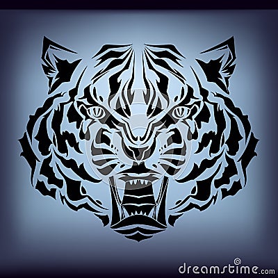 Tattoo tiger Vector Illustration