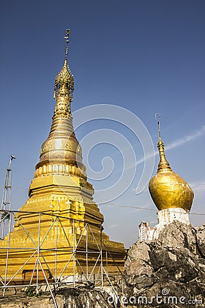 Taung Kwe Paya Stock Photo