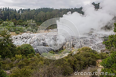 Taupo geothermal park Stock Photo