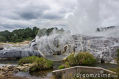 Taupo geothermal park Stock Photo