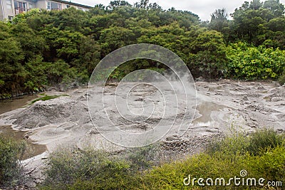 Taupo geothermal park Stock Photo