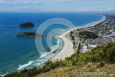 Tauranga beach in summer Stock Photo