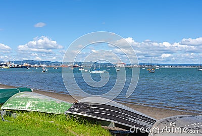 Port of Tauranga and Pilot Bay Editorial Stock Photo