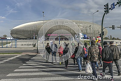 Tauron Arena in Krakow, Poland Editorial Stock Photo