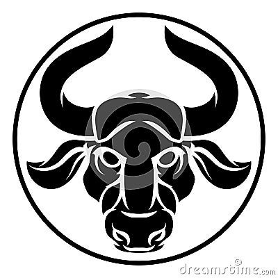 Taurus Bull Zodiac Horoscope Astrology Sign Vector Illustration