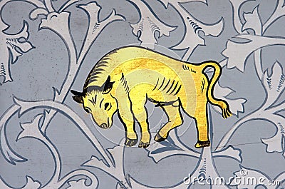 Taurus the bull zodiac sign Stock Photo