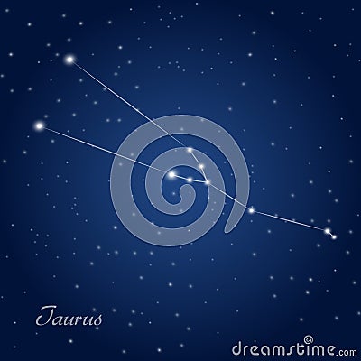 Taurus constellation zodiac Stock Photo