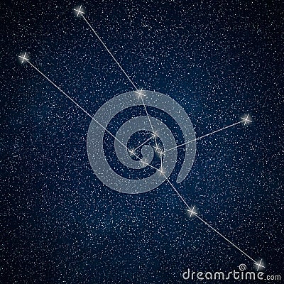Taurus Constellation. Zodiac Sign Taurus Constellation Stock Photo