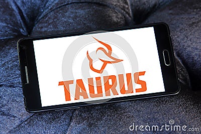 Taurus firearms manufacturer logo Editorial Stock Photo