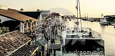 Tavern & Table, Shem Creek, Charleston, SC. Editorial Stock Photo