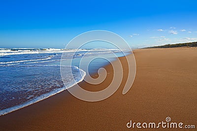 Tavernes de Valldigna beach dunes in Valencia Stock Photo