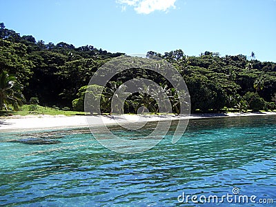 Taveuni bay Stock Photo