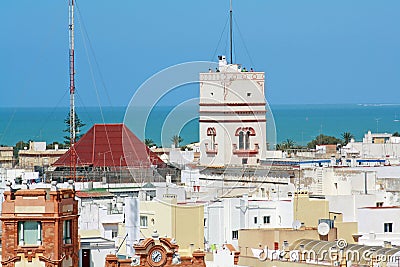 Tavira Tower, Cadiz Stock Photo