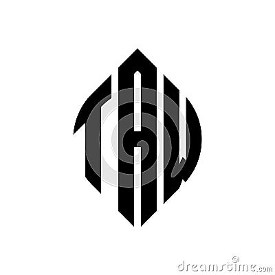 TAW circle letter logo design with circle and ellipse shape. TAW ellipse letters with typographic style. The three initials form a Vector Illustration