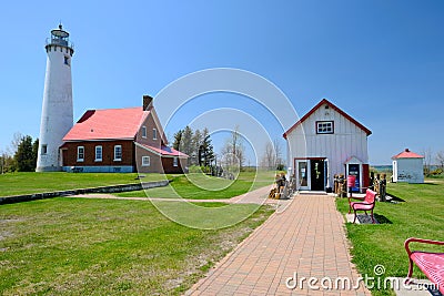 Tawas Point Lighthouse, built in 1876 Stock Photo